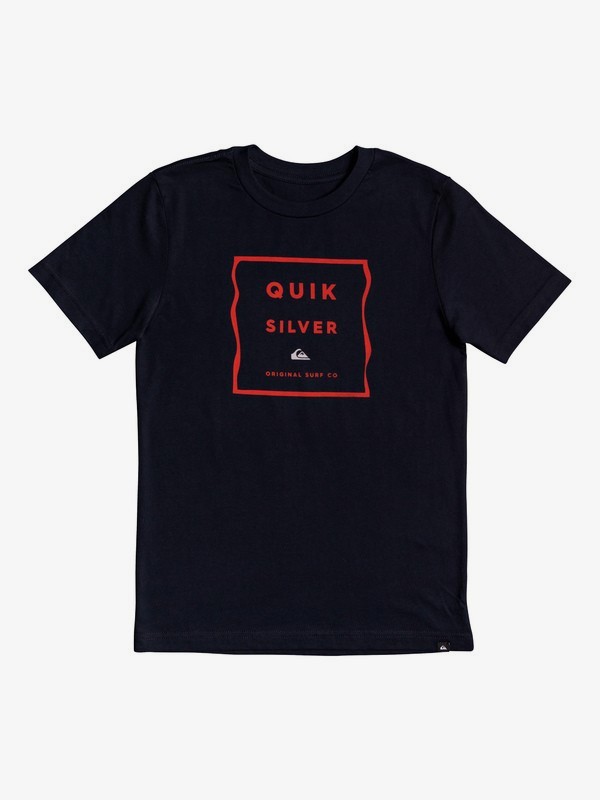quiksilver, Boy's 8-16 Box Blur Tee, SKY CAPTAIN (kye0) 0 Boy's 8-16 Box Blur Tee Black AQBZT03605 Quiksilver