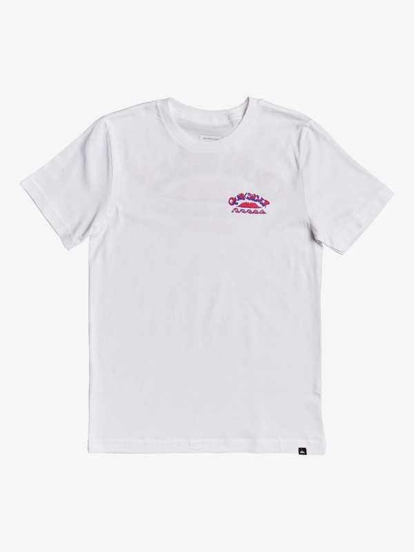 quiksilver, Boy's 8-16 Wave Count Tee, WHITE (wbb0) 0 Boy's 8-16 Wave Count Tee White AQBZT03610 Quiksilver