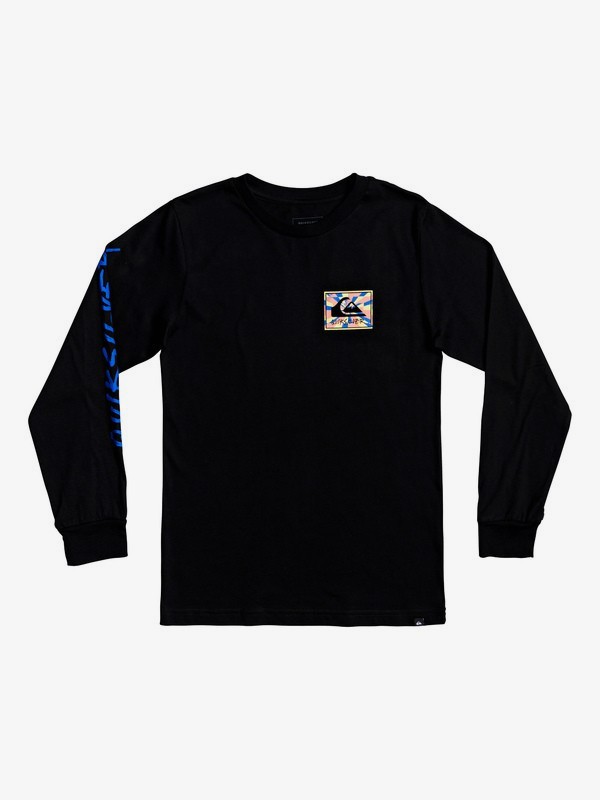 quiksilver, Enlighted Tunnel - Long Sleeve T-Shirt for Boys 8-16, BLACK (kvj0) 0 Enlighted Tunnel - Long Sleeve T-Shirt for Boys 8-16 Negro AQBZT03619 Quiksilver
