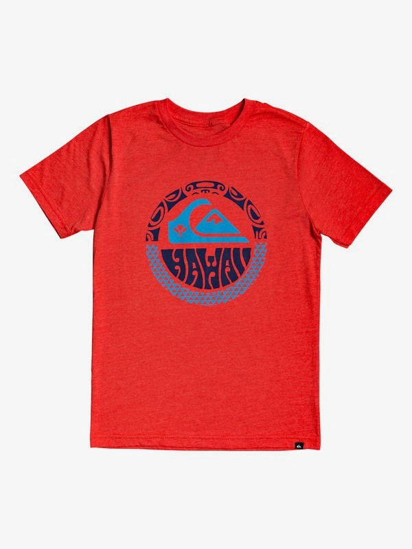 quiksilver, Boy's 8-16 HI Sixty Tee, HIBISCUS HEATHER (rmzh) 0 Boy's 8-16 HI Sixty Tee Red AQBZT03621 Quiksilver