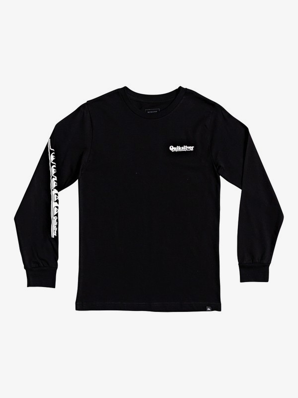 quiksilver, Boy's 8-16 Modern Script Long Sleeve Tee, BLACK (kvj0) 0 Boy's 8-16 Modern Script Long Sleeve Tee Black AQBZT03705 Quiksilver