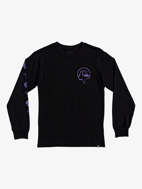 quiksilver, Boy's 8-16 Strange Times Long Sleeve Tee, BLACK (kvj0) 0 Boy's 8-16 Strange Times Long Sleeve Tee Black AQBZT03706 Quiksilver