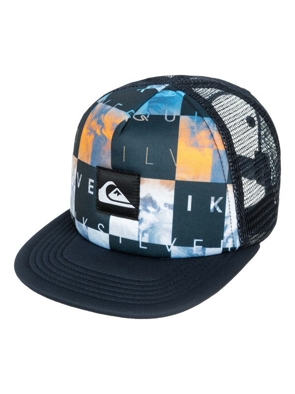 quiksilver, Baby Boardies Trucker Hat, DARK DENIM (brq0) 0 Baby Boardies Trucker Hat AQIHA03015 Quiksilver