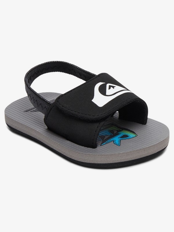 quiksilver, Baby Molokai Layback Sandals, BLACK/BLUE/GREY (xkbs) 0 Baby Molokai Layback Sandals Black AQIL100006 Quiksilver