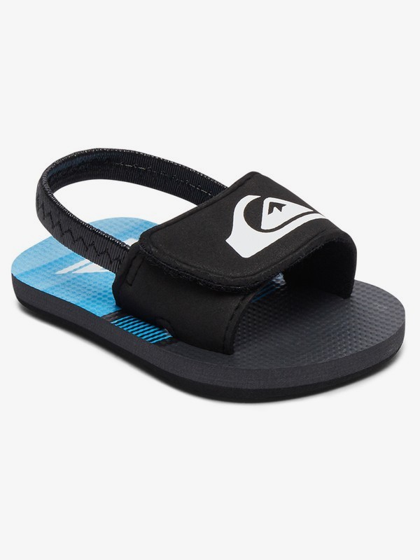 quiksilver, Baby Molokai Layback Sandals, BLACK/GREY/BLUE (xksb) 0 Baby Molokai Layback Sandals Black AQIL100006 Quiksilver