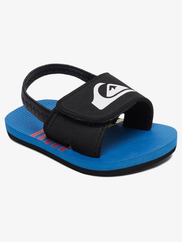 quiksilver, Baby Molokai Layback SlipOn Sandals, BLUE/BLACK/YELLOW (xbky) 0 Baby Molokai Layback SlipOn Sandals Blue AQIL100007 Quiksilver