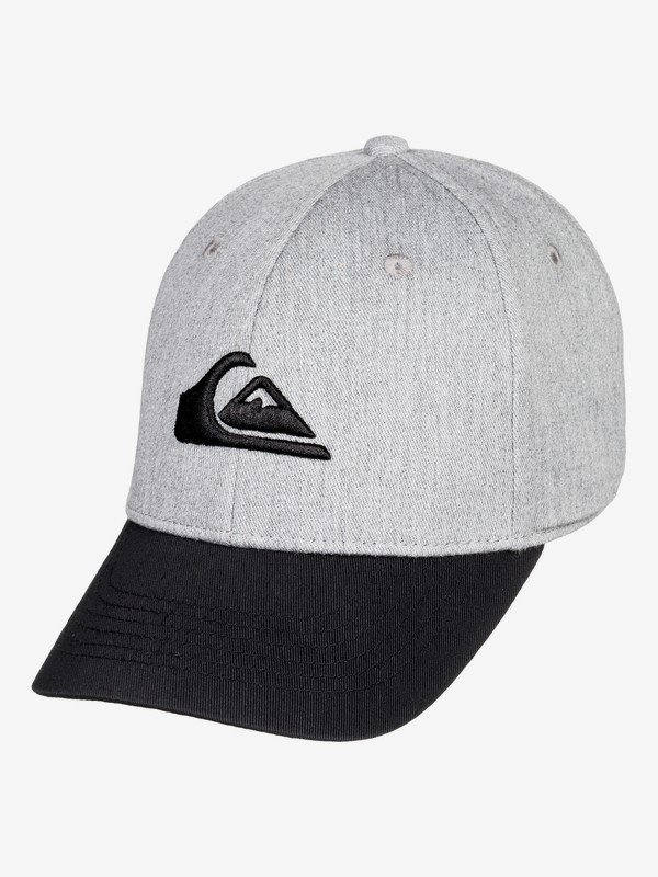 quiksilver, Boy's 8-16 Decades Snapback Hat, LIGHT GREY HEATHER (sgrh) 0 Boy's 8-16 Decades Snapback Hat Grey AQKHA03151 Quiksilver