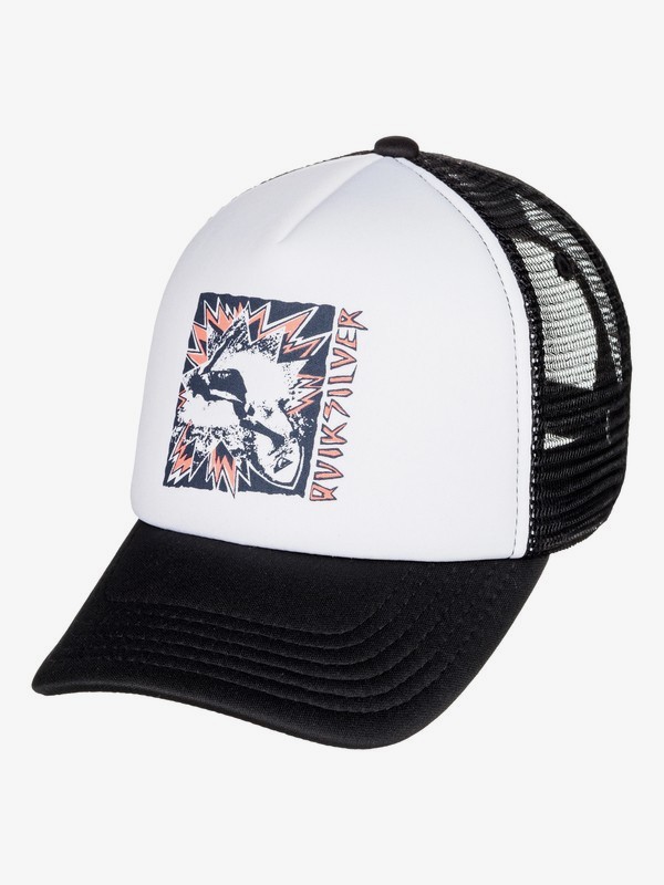 quiksilver, Boy's 2-7 Corgi Trucker Hat, WHITE (wbb0) 0 Boy's 2-7 Corgi Trucker Hat White AQKHA03222 Quiksilver