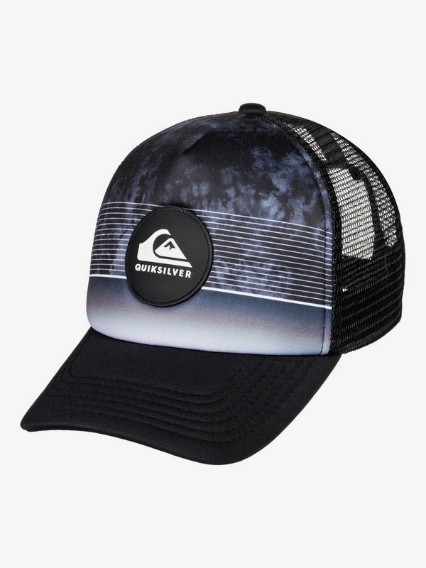 quiksilver, Boy's 2-7 Stripe Pipe Trucker Cap, BLACK (kvj0) 0 Boy's 2-7 Stripe Pipe Trucker Cap Black AQKHA03261 Quiksilver