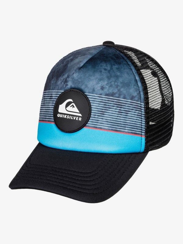 quiksilver, Boy's 2-7 Stripe Pipe Trucker Cap, HIBISCUS (rmz0) 0 Boy's 2-7 Stripe Pipe Trucker Cap Red AQKHA03261 Quiksilver
