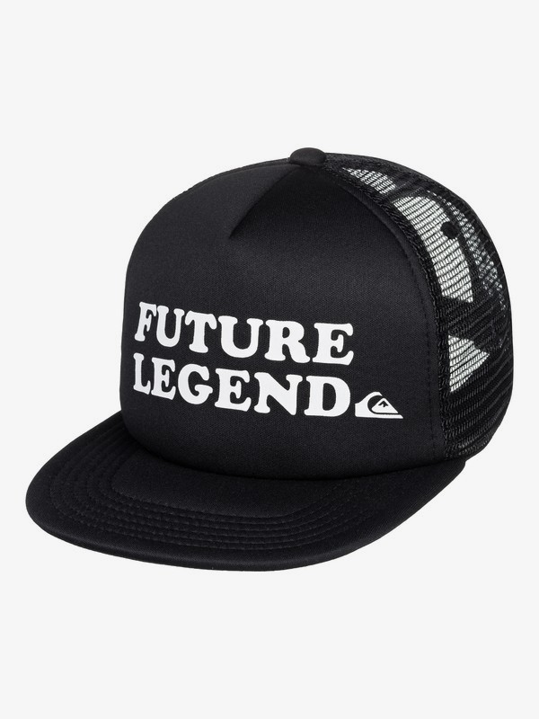 quiksilver, Boy's 2-7 Snags Trucker Hat, BLACK (kvj0) 0 Boy's 2-7 Snags Trucker Hat Black AQKHA03279 Quiksilver