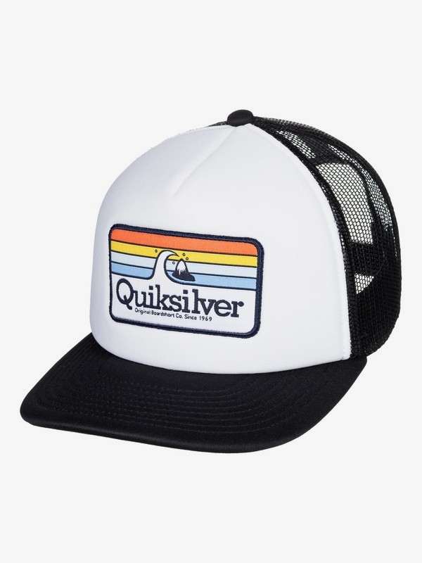 quiksilver, Boy's 2-7 Hessford Trucker Hat, WHITE (wbb0) 0 Boy's 2-7 Hessford Trucker Hat White AQKHA03280 Quiksilver