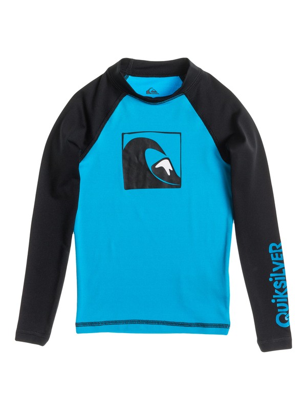 quiksilver, Main Peak Long Sleeve - Lycra manches longues, HAWAIIAN OCEAN/BLACK (xbbk) 0 Main Peak Long Sleeve - Lycra manches longues AQKWR03002 Quiksilver