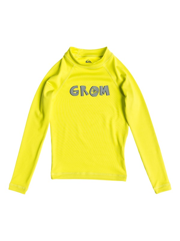 quiksilver, Grom Long Sleeve - Lycra manches longues, SULPHUR SPRING (ggp0) 0 Grom Long Sleeve - Lycra manches longues AQKWR03006 Quiksilver