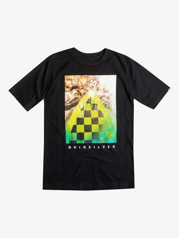 quiksilver, Boys 4-7 Checker Channel Tee, BLACK (kvj0) 0 Boys 4-7 Checker Channel Tee AQKZT03069 Quiksilver