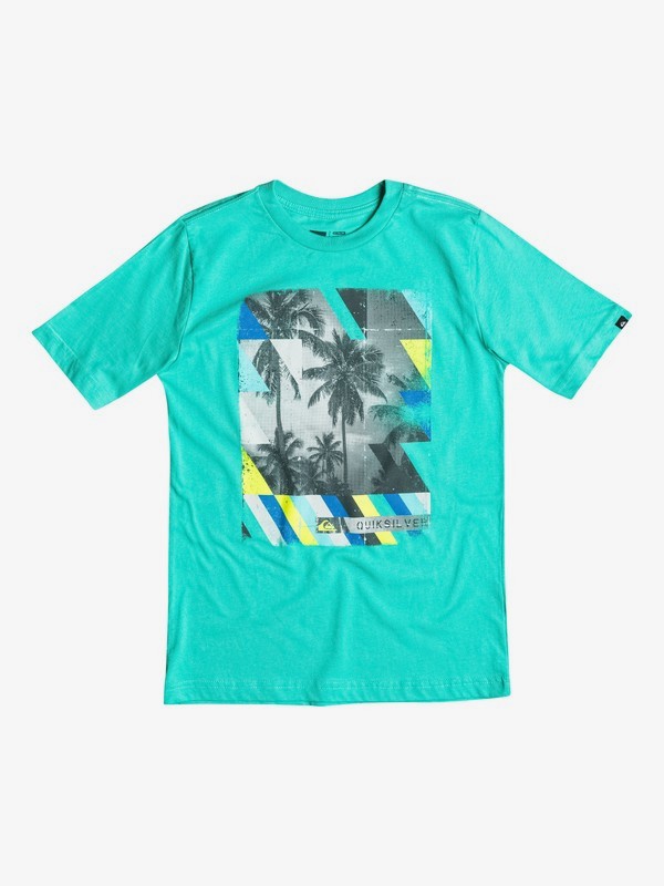 quiksilver, Boys 4-7 Kinda Dicey Tee, POOL GREEN (gmj0) 0 Boys 4-7 Kinda Dicey Tee AQKZT03095 Quiksilver