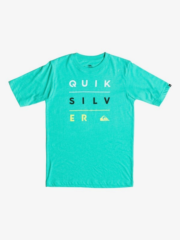 quiksilver, Yardage Stack - T-Shirt, POOL GREEN HEATHER (gmjh) 0 Yardage Stack - T-Shirt AQKZT03138 Quiksilver