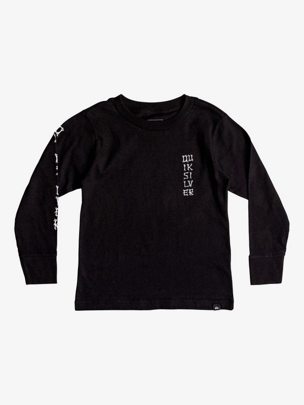 quiksilver, BONE PARTY LS KU1, BLACK (kvj0) 0 BONE PARTY LS KU1 Negro AQKZT03368 Quiksilver