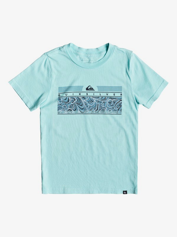 quiksilver, Boy's 2-7 The Jungle Tee, AQUA SPLASH (bzg0) 0 Boy's 2-7 The Jungle Tee Blue AQKZT03428 Quiksilver