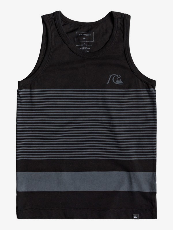 quiksilver, Boy's 2-7 Tijuana Stripe Tank, BLACK (kvj0) 0 Boy's 2-7 Tijuana Stripe Tank Black AQKZT03443 Quiksilver