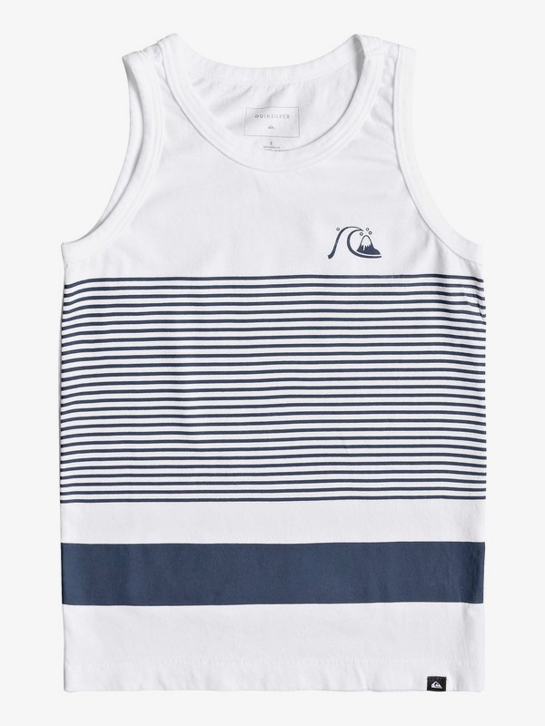 quiksilver, Boy's 2-7 Tijuana Stripe Tank, WHITE (wbb0) 0 Boy's 2-7 Tijuana Stripe Tank White AQKZT03443 Quiksilver