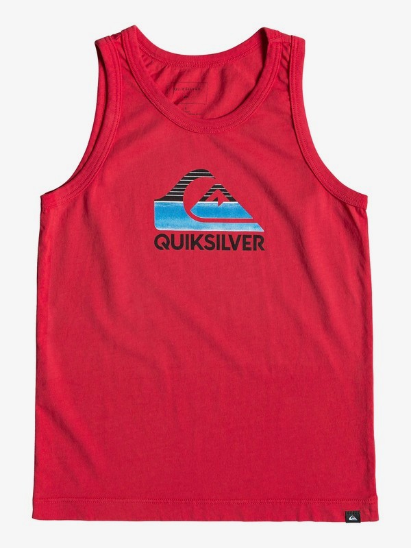 quiksilver, Boy's 2-7 Waves Ahead Tee, HIGH RISK RED (rqc0) 0 Boy's 2-7 Waves Ahead Tee Red AQKZT03444 Quiksilver