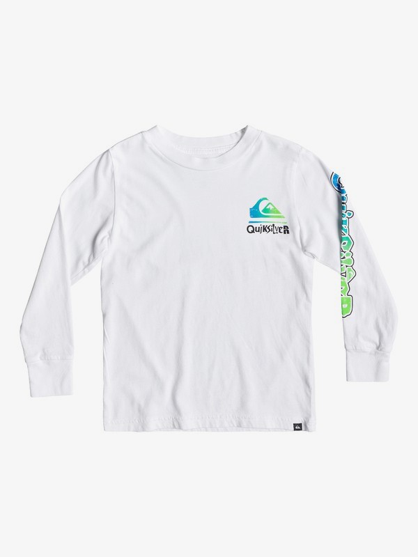 quiksilver, Boy's 2-7 Rebel Yell Long Sleeve Tee, WHITE (wbb0) 0 Boy's 2-7 Rebel Yell Long Sleeve Tee White AQKZT03447 Quiksilver