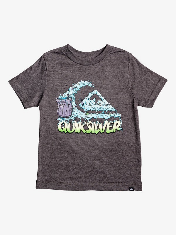 quiksilver, Boy's 2-7 Green Cruz Tee, CHARCOAL HEATHER (ktah) 0 Boy's 2-7 Green Cruz Tee Black AQKZT03477 Quiksilver