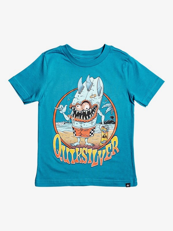 quiksilver, Camiseta - Shaka Monster, FJORD BLUE (bpj0) 0 Camiseta - Shaka Monster Azul AQKZT03479 Quiksilver