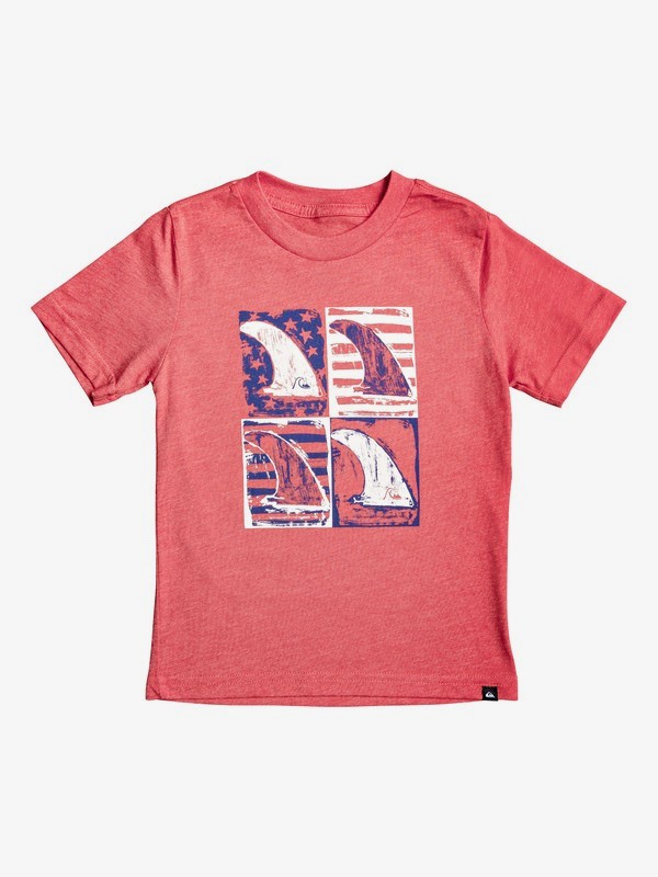 quiksilver, Camiseta - Mind Funk USA, HIBISCUS HEATHER (rmzh) 0 Camiseta - Mind Funk USA Rojo AQKZT03482 Quiksilver