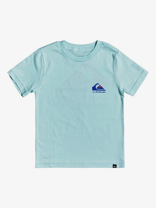 quiksilver, Boy's 2-7 Omni Logo Tee, PASTEL TURQUOISE (bfq0) 0 Boy's 2-7 Omni Logo Tee Blue AQKZT03491 Quiksilver