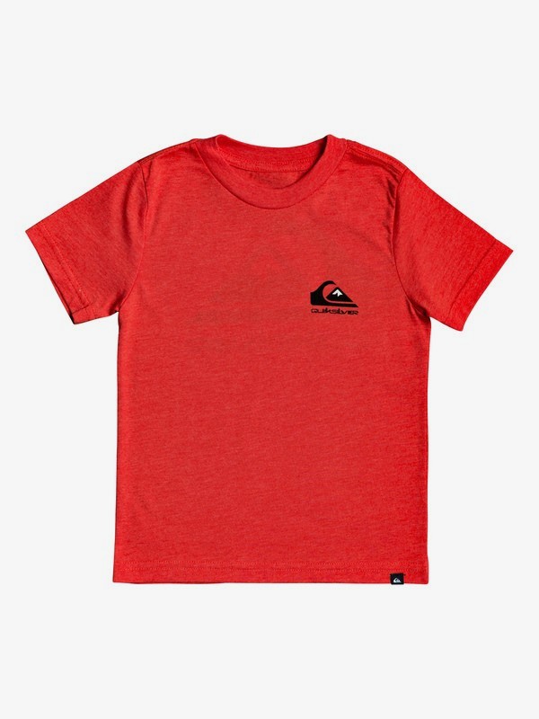quiksilver, Boy's 2-7 Omni Logo Tee, HIBISCUS HEATHER (rmzh) 0 Boy's 2-7 Omni Logo Tee Red AQKZT03491 Quiksilver