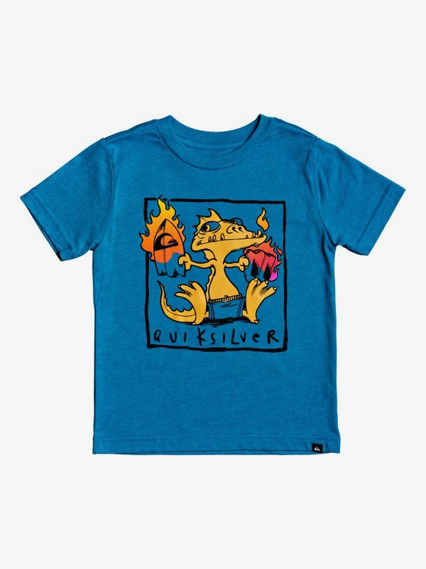 quiksilver, Boy's 2-7 Dragon Fever Tee, CRYSTAL TEAL HEATHER (brnh) 0 Boy's 2-7 Dragon Fever Tee Blue AQKZT03503 Quiksilver