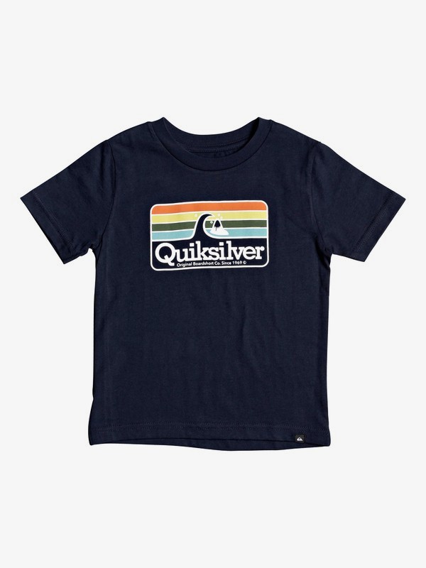 quiksilver, Boy's 2-7 Clean Lines Tee, NAVY BLAZER (byj0) 0 Boy's 2-7 Clean Lines Tee Blue AQKZT03542 Quiksilver