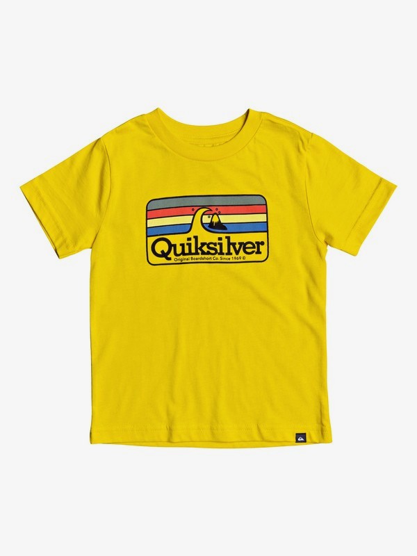 quiksilver, Boy's 2-7 Clean Lines Tee, SULPHUR (gjc0) 0 Boy's 2-7 Clean Lines Tee Green AQKZT03542 Quiksilver