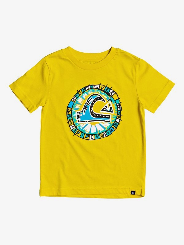 quiksilver, Boy's 2-7 Roulet Tee, SULPHUR (gjc0) 0 Boy's 2-7 Roulet Tee Green AQKZT03545 Quiksilver
