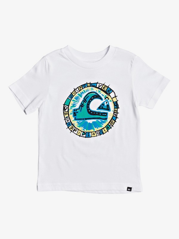 quiksilver, Boy's 2-7 Roulet Tee, WHITE (wbb0) 0 Boy's 2-7 Roulet Tee White AQKZT03545 Quiksilver