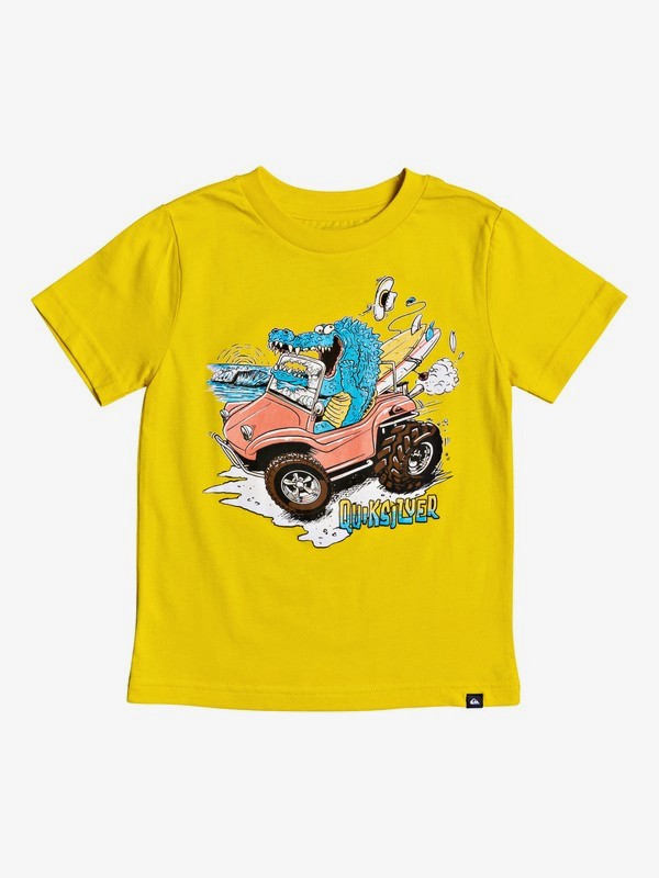 quiksilver, Boy's 2-7 Crocs N Surf Tee, SULPHUR (gjc0) 0 Boy's 2-7 Crocs N Surf Tee Green AQKZT03549 Quiksilver