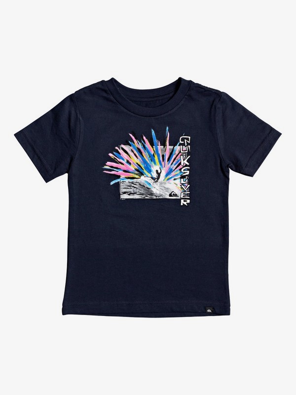 quiksilver, Boy's 2-7 Painted Splash Tee, NAVY BLAZER (byj0) 0 Boy's 2-7 Painted Splash Tee Blue AQKZT03550 Quiksilver