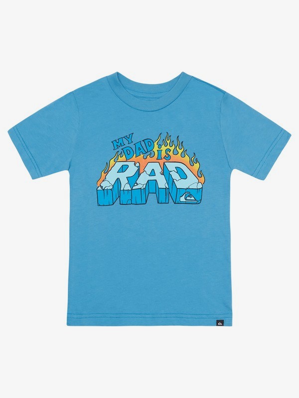 quiksilver, Boy's 2-7 Dad Is Rad Tee, LIGHT BLUE (bfg0) 0 Boy's 2-7 Dad Is Rad Tee Blue AQKZT03653 Quiksilver