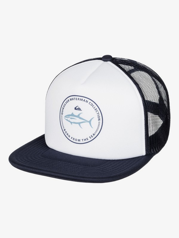 quiksilver, Waterman Abyss Trucker Hat, WHITE (wbb0) 0 Waterman Abyss Trucker Hat AQMHA03063 Quiksilver