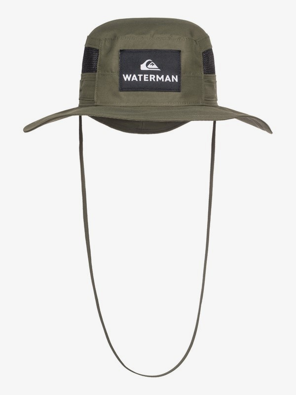 quiksilver, Waterman Hook Up Bucket Hat, IVY GREEN (crb0) 0 Waterman Hook Up Bucket Hat Brown AQMHA03097 Quiksilver