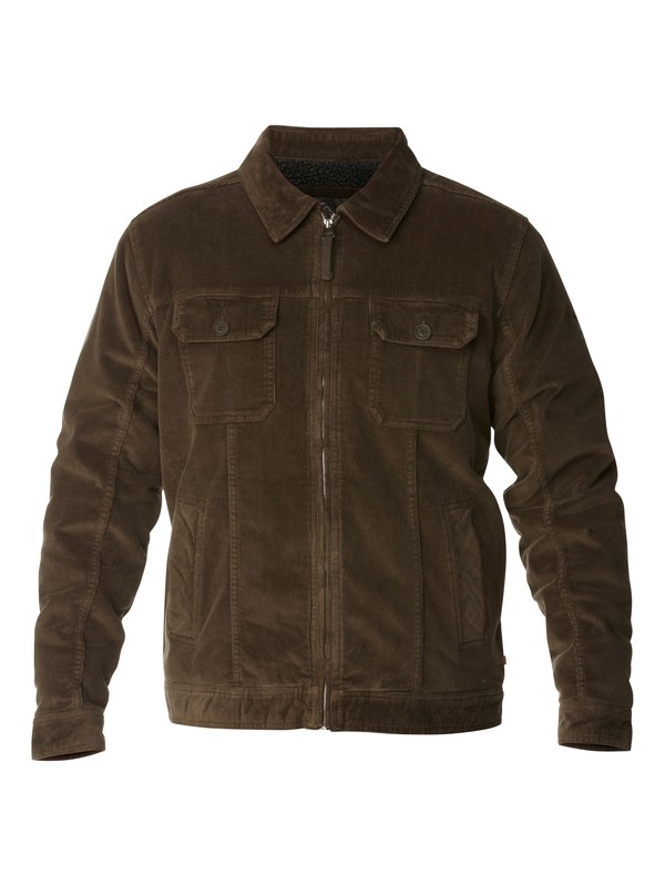 quiksilver, Waterman Santa Cruz Corduroy Jacket, KONA (dbr) 0 Waterman Santa Cruz Corduroy Jacket AQMJK03003 Quiksilver
