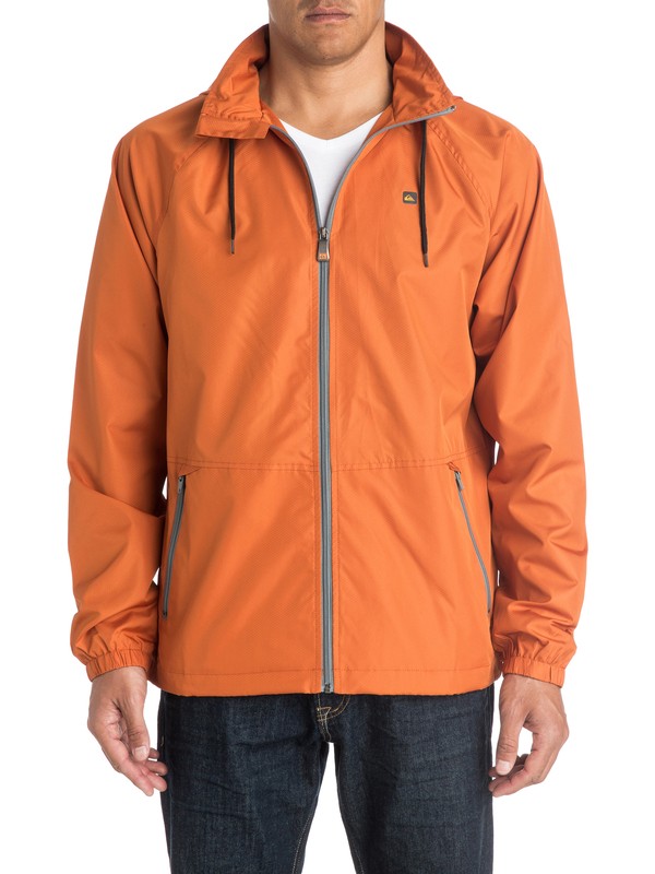 quiksilver, Waterman Shell Shock Water-Repellent Windbreaker, RUST (cnh0) 0 Waterman Shell Shock Water-Repellent Windbreaker AQMJK03005 Quiksilver