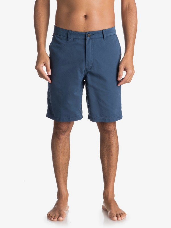 quiksilver, Waterman Maldive - Pantalones cortos tipo Chino para Hombre, DARK DENIM (brq0) 0 Waterman Maldive - Pantalones cortos tipo Chino para Hombre Azul AQMWS03058 Quiksilver