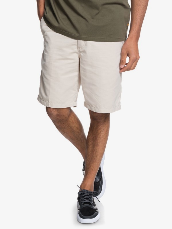 quiksilver, Waterman Maldive - Pantalones cortos tipo Chino para Hombre, RAINY DAY (sew0) 0 Waterman Maldive - Pantalones cortos tipo Chino para Hombre Gris AQMWS03058 Quiksilver