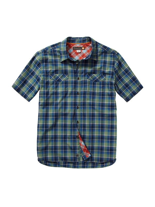 quiksilver, Men’s Gulf Coast Short Sleeve Shirt, NIGHT (bsn0) 0 Men’s Gulf Coast Short Sleeve Shirt AQMWT00098 Quiksilver