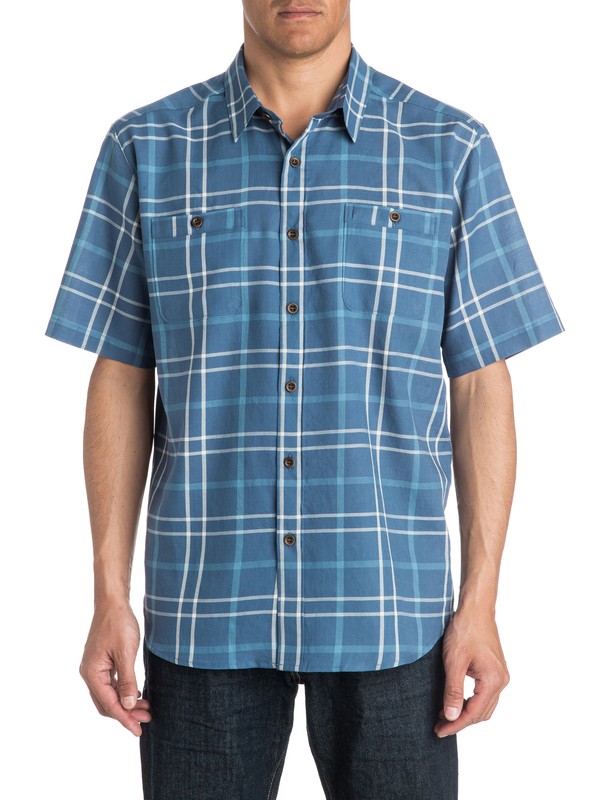 quiksilver, Waterman Mitchell - Short Sleeve Shirt, ENSIGN BLUE (brd0) 0 Waterman Mitchell - Short Sleeve Shirt AQMWT03170 Quiksilver