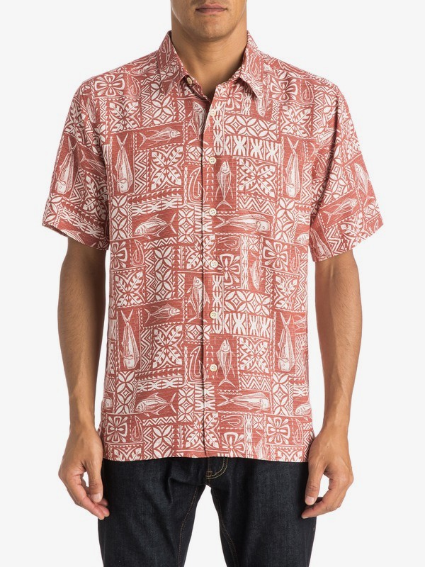quiksilver, Waterman Sage Advice Shirt, RED TEA (rzb0) 0 Waterman Sage Advice Shirt AQMWT03223 Quiksilver