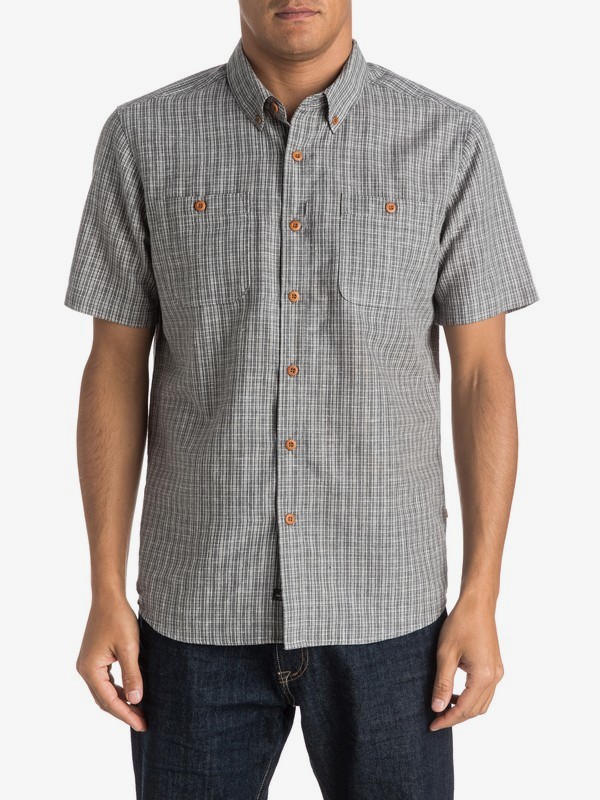quiksilver, Waterman Fully Calibrated Short Sleeve Shirt, MOON MIST (sma0) 0 Waterman Fully Calibrated Short Sleeve Shirt AQMWT03243 Quiksilver